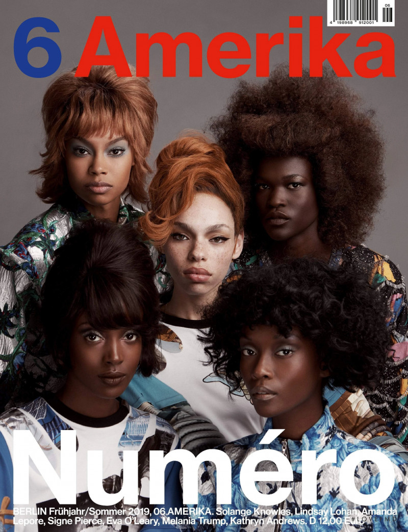 Carissa Danielle Pinkston featured on the Numéro Berlin cover from February 2020