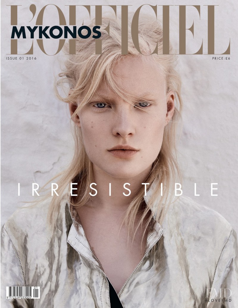 Linn Arvidsson featured on the L\'Officiel Mykonos cover from December 2016