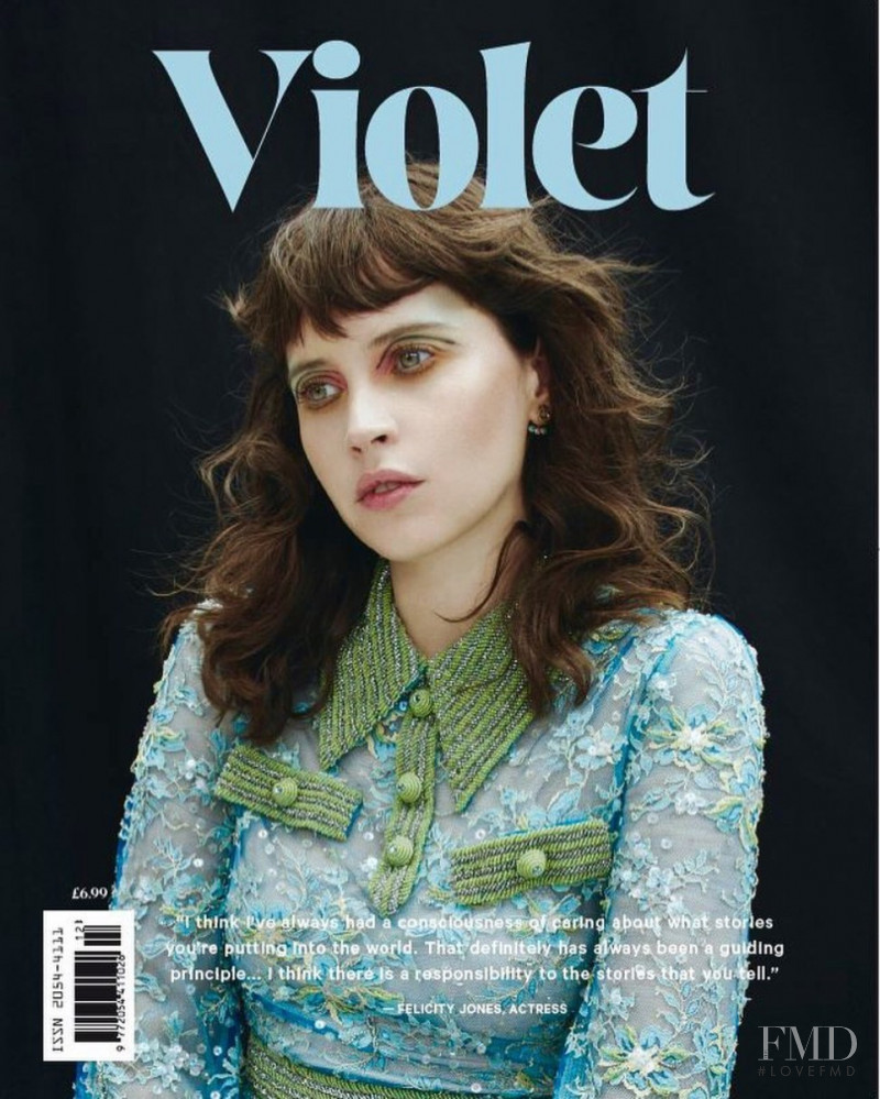 Felicity Jones featured on the Violet Book cover from September 2019