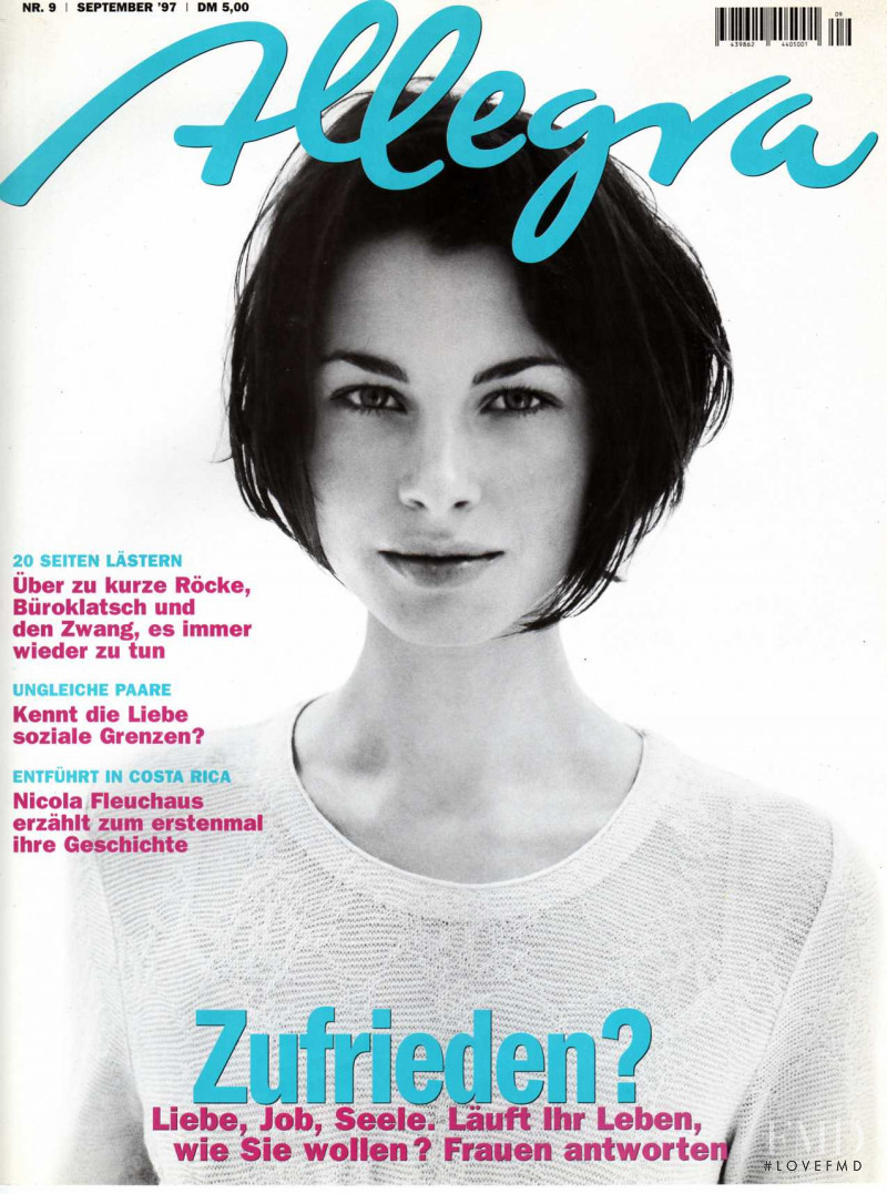 Connie Houston featured on the Allegra cover from September 1997