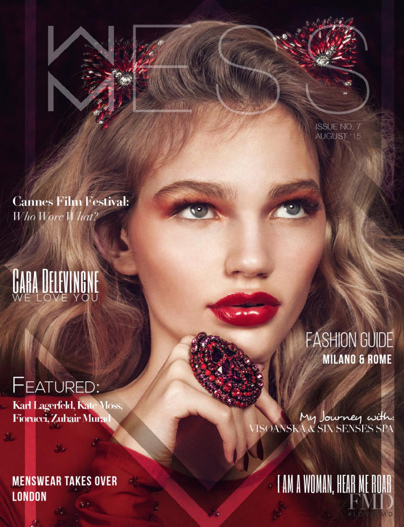 Paula Schinschel featured on the Mess cover from August 2015