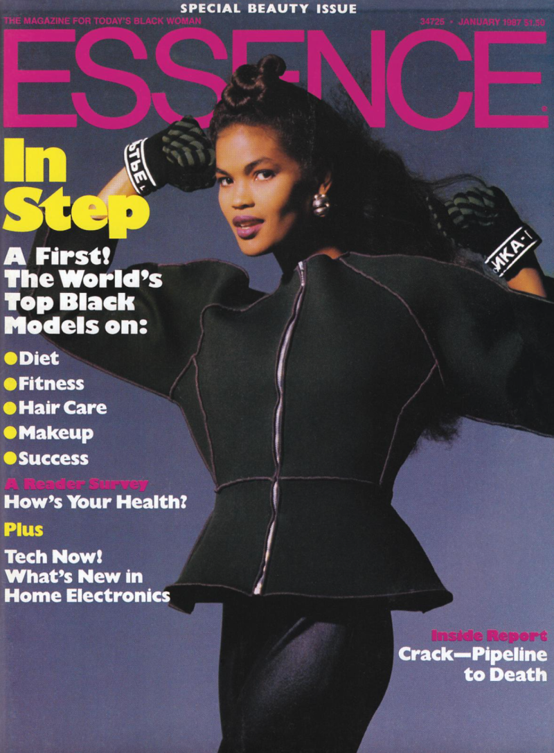 Gail O\'Neill featured on the Essence cover from January 1987