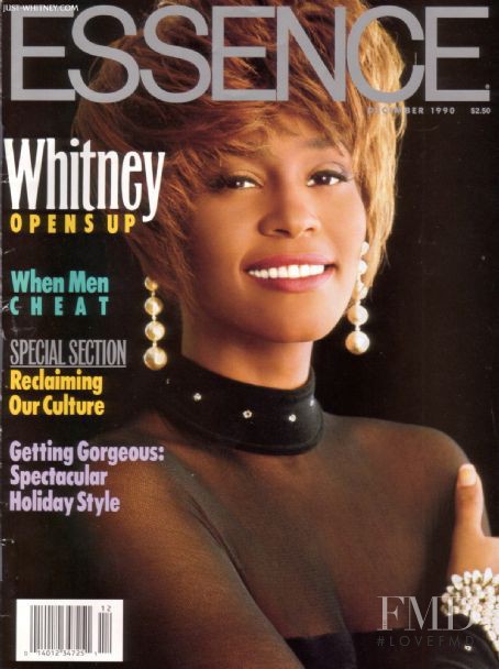 Whitney Houston featured on the Essence cover from December 1990