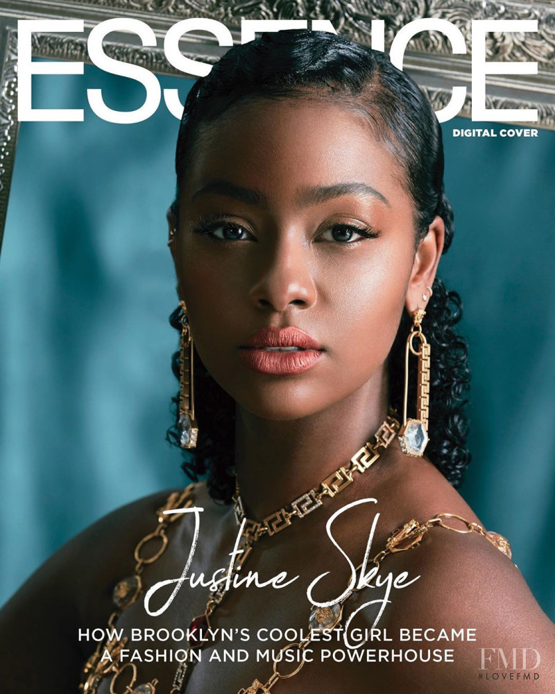 Justine Skye featured on the Essence cover from December 2019