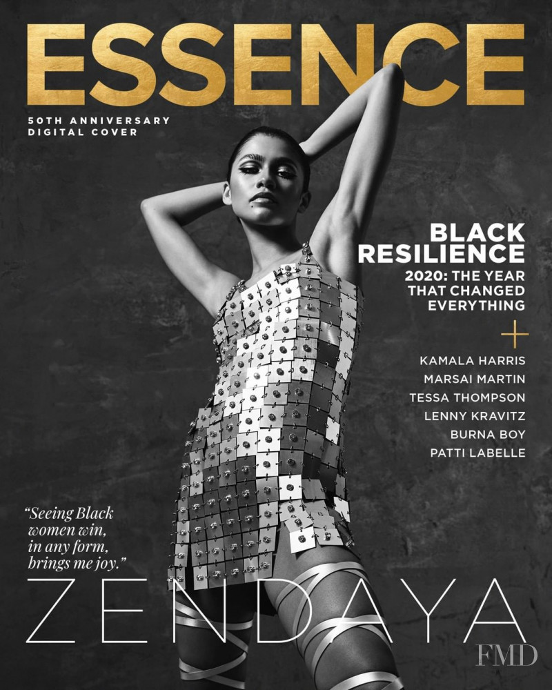 Zendaya featured on the Essence cover from November 2020