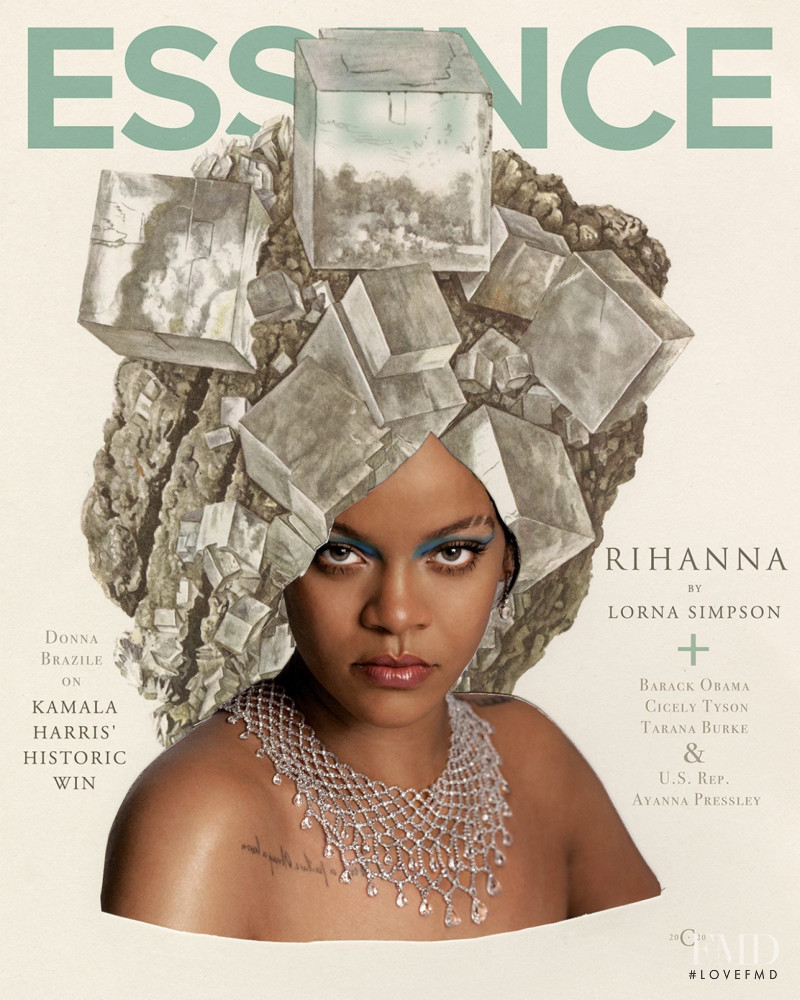 Rihanna featured on the Essence cover from January 2021