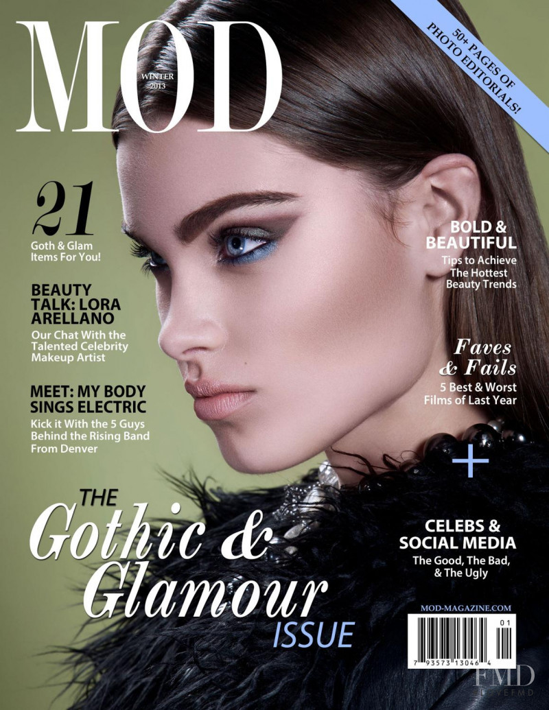Courtney Hoff featured on the MOD cover from January 2013