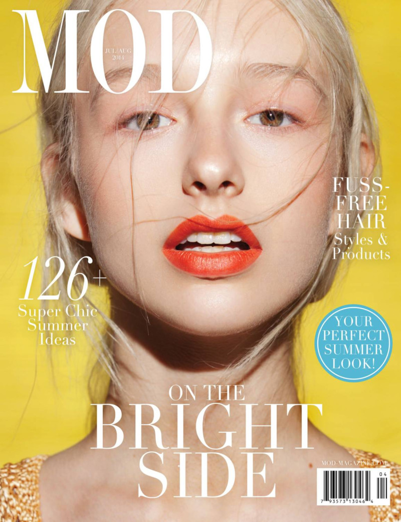 Meg Saunders featured on the MOD cover from July 2014