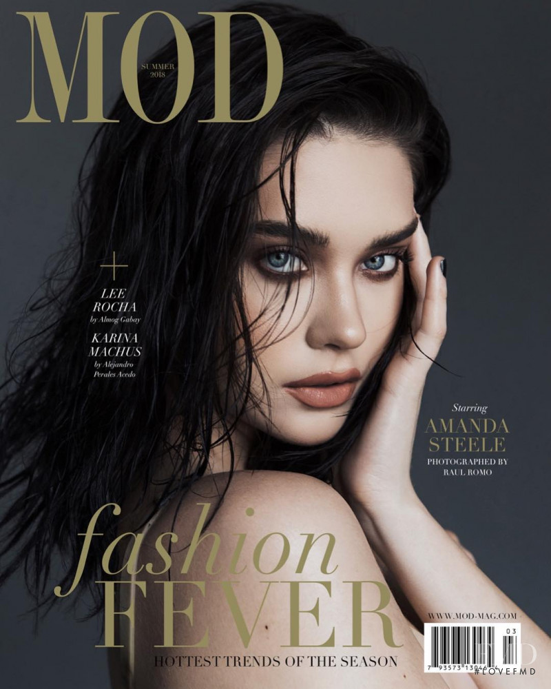 Amanda Steele featured on the MOD cover from August 2018