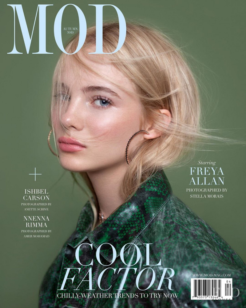 Freya Allan featured on the MOD cover from December 2019