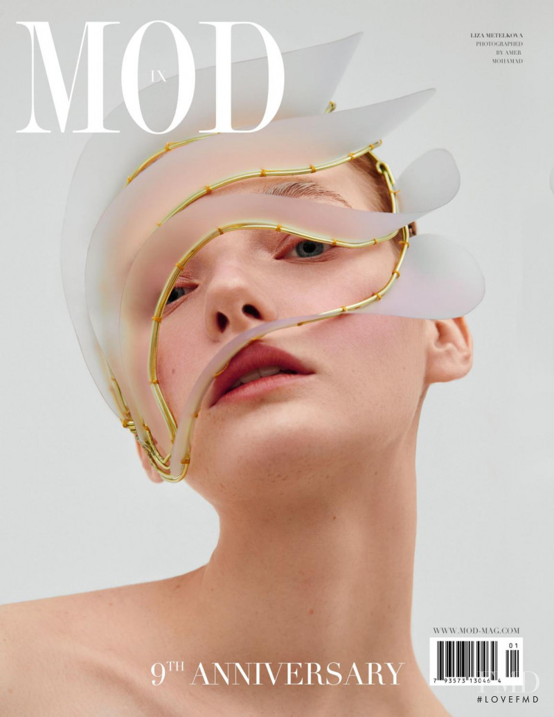 Liza Metelkova featured on the MOD cover from January 2021