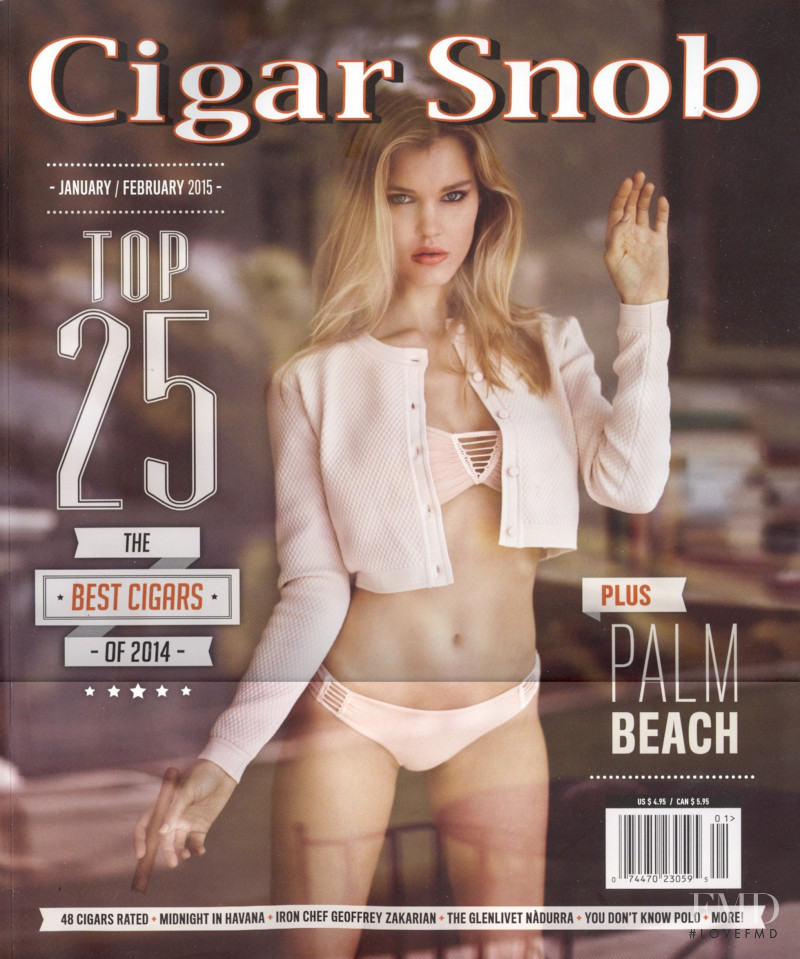Joy Elizabeth Corrigan featured on the Cigar Snob cover from January 2015
