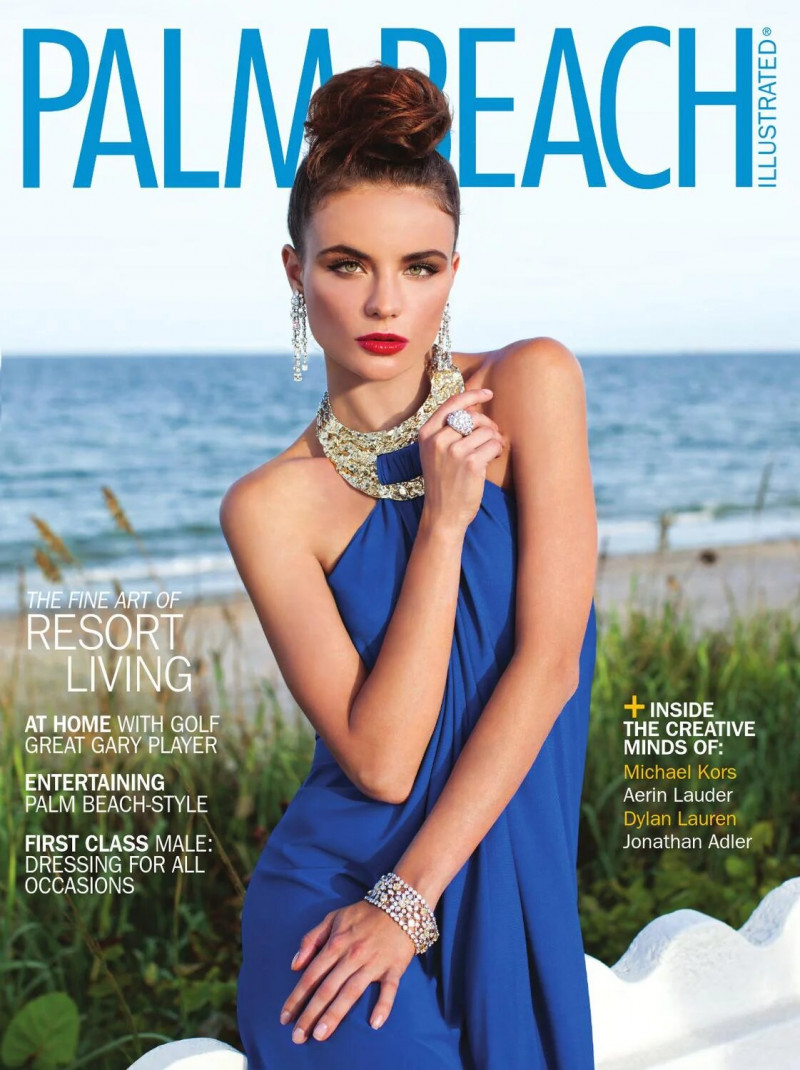 Kira Dikhtyar featured on the Palm Beach Illustrated cover from November 2012