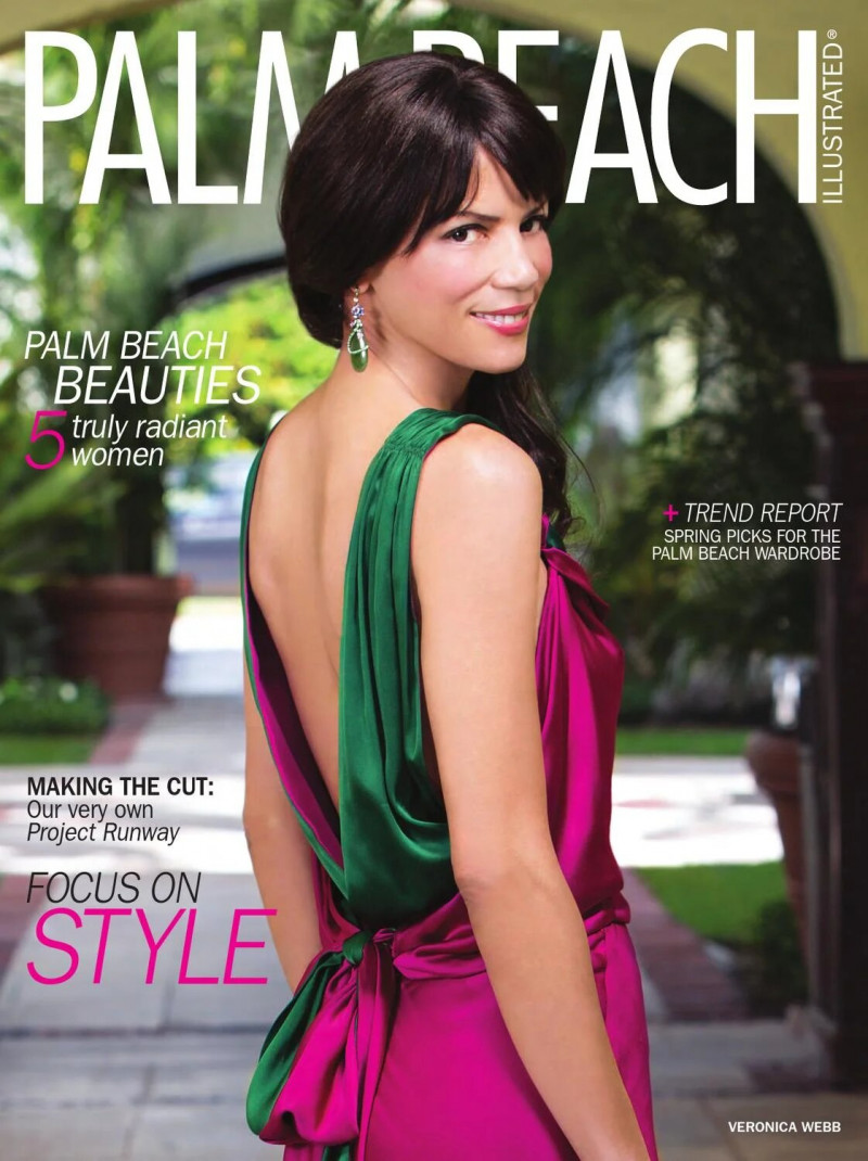 Veronica Webb featured on the Palm Beach Illustrated cover from March 2013
