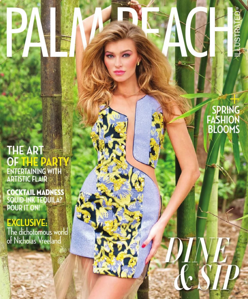 Anna K featured on the Palm Beach Illustrated cover from April 2015