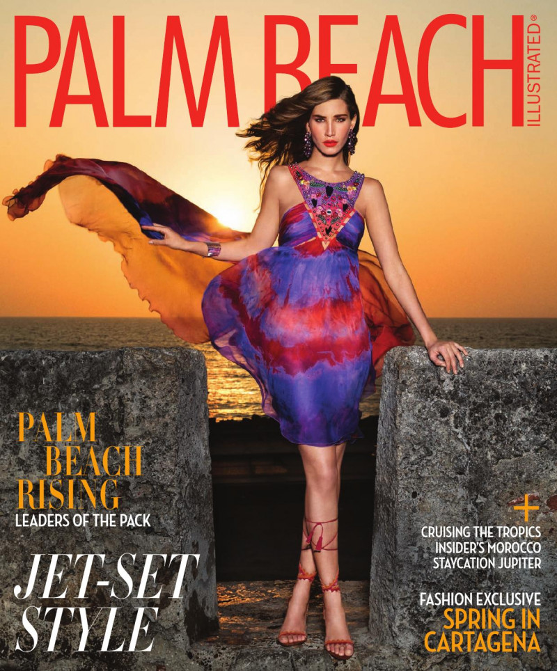 Gabriela Vieira featured on the Palm Beach Illustrated cover from May 2015