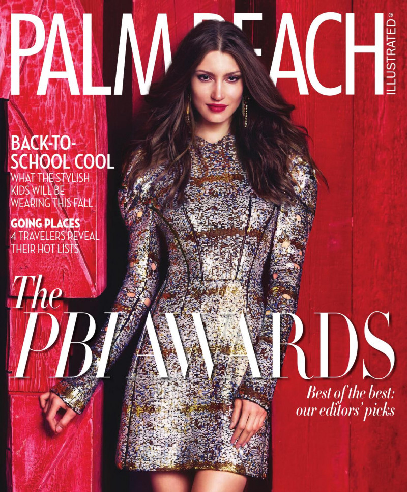 Anzhela Turenko featured on the Palm Beach Illustrated cover from September 2015