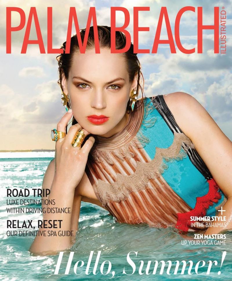 Zuzanna Buchwald featured on the Palm Beach Illustrated cover from July 2016