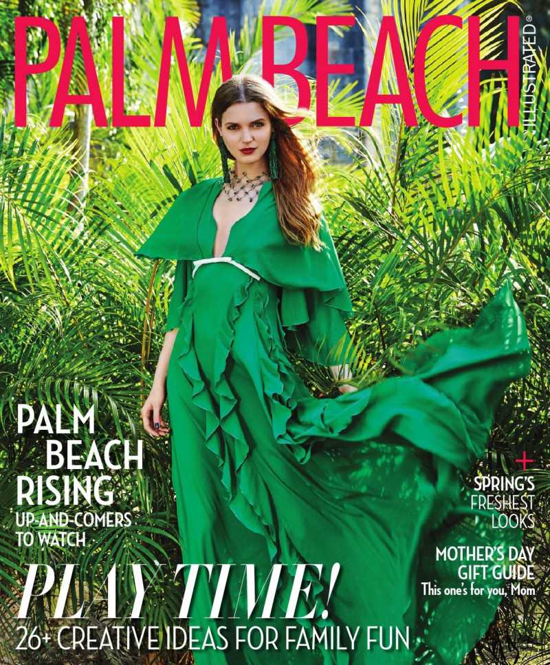 Magdalena Langrova featured on the Palm Beach Illustrated cover from May 2016