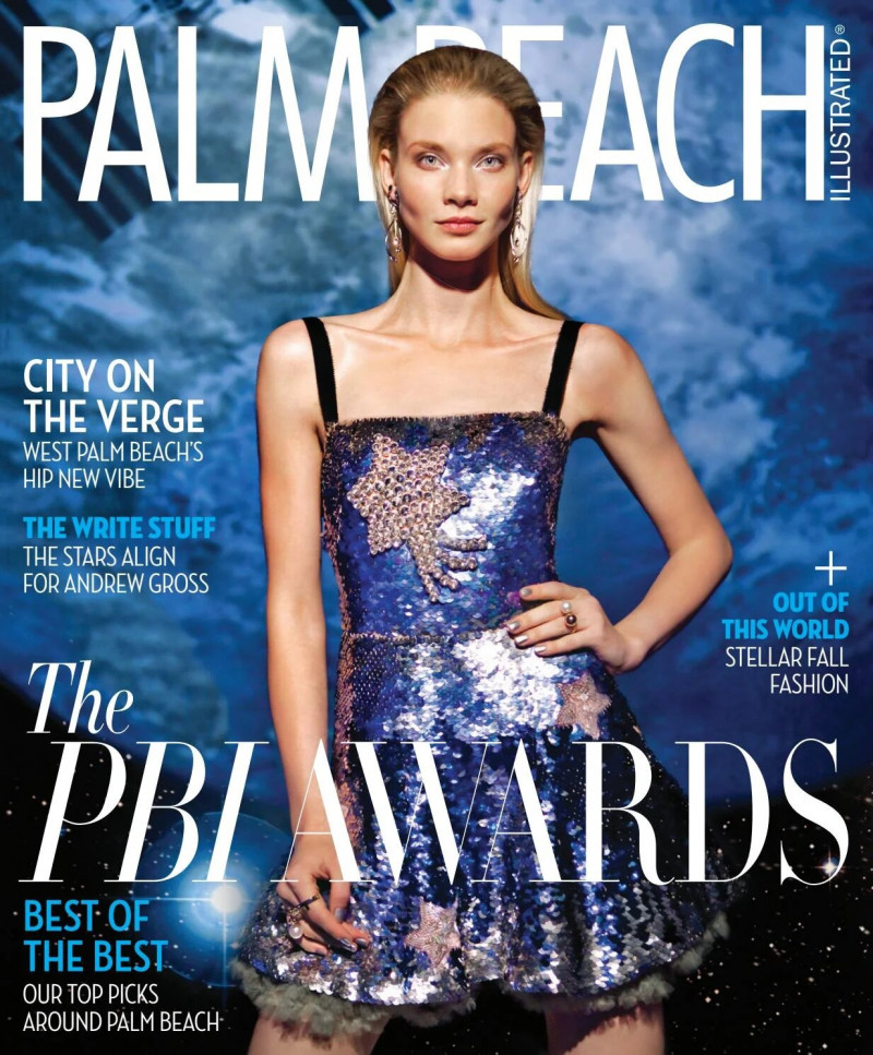 Daria Zhemkova featured on the Palm Beach Illustrated cover from September 2016