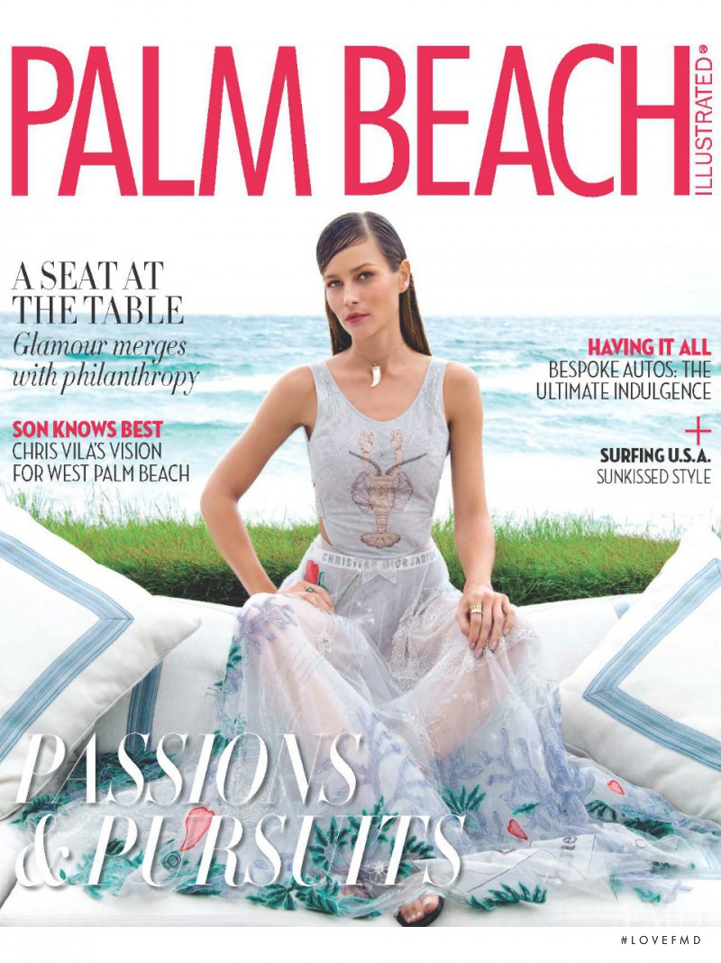 Natalia Borges featured on the Palm Beach Illustrated cover from February 2017