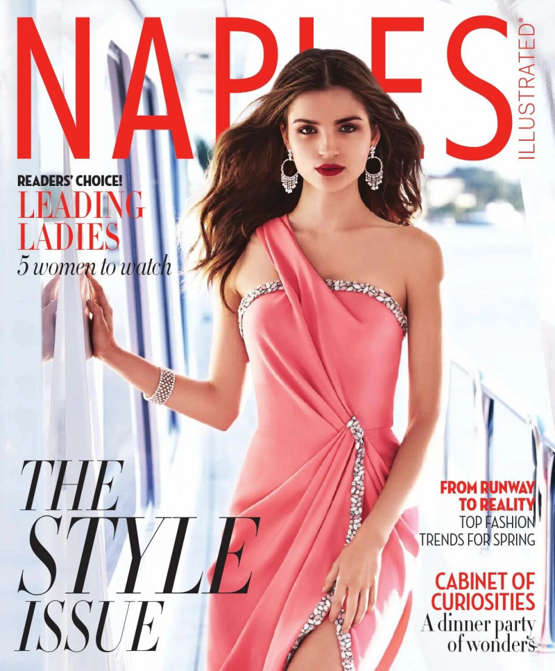 Roos van Montfort featured on the Naples Illustrated cover from March 2015