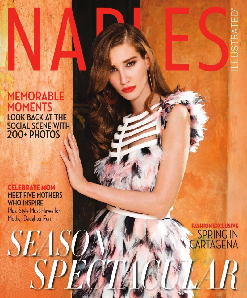 Gabriela Vieira featured on the Naples Illustrated cover from May 2015