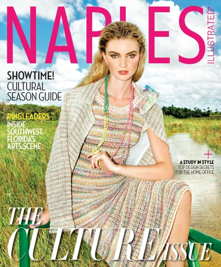 Letecia Price featured on the Naples Illustrated cover from November 2016