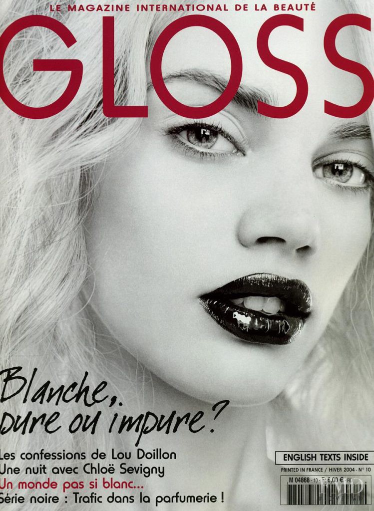 Rianne ten Haken featured on the Gloss France cover from September 2004