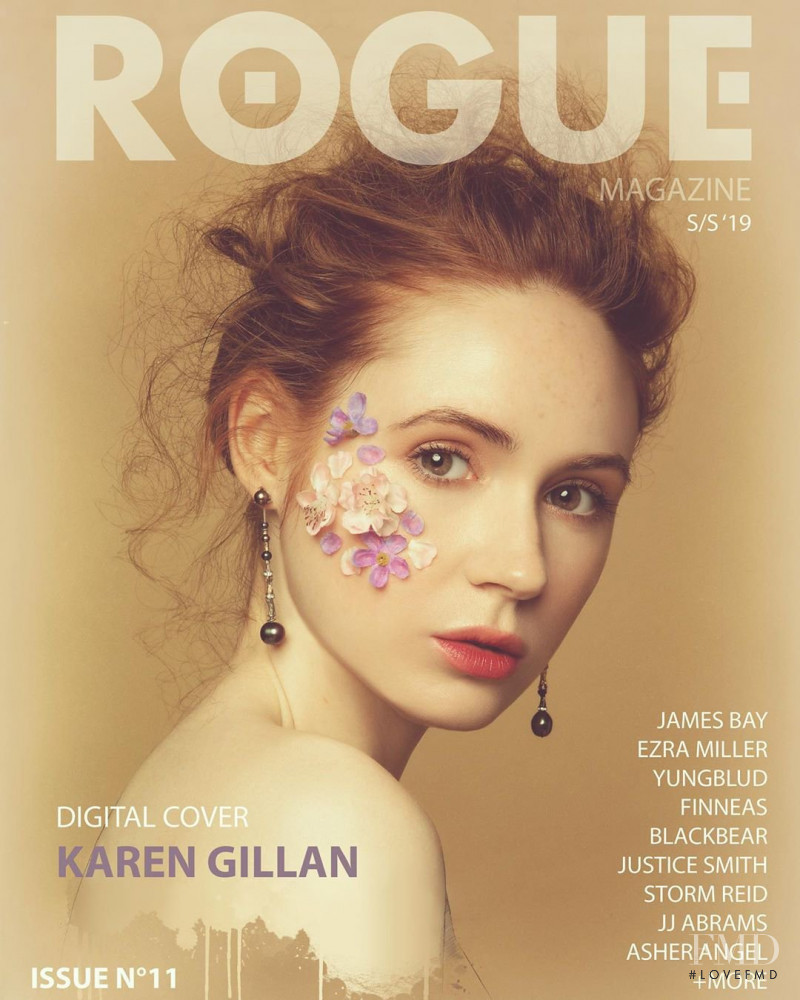 Karen Gillan featured on the Rogue cover from July 2019