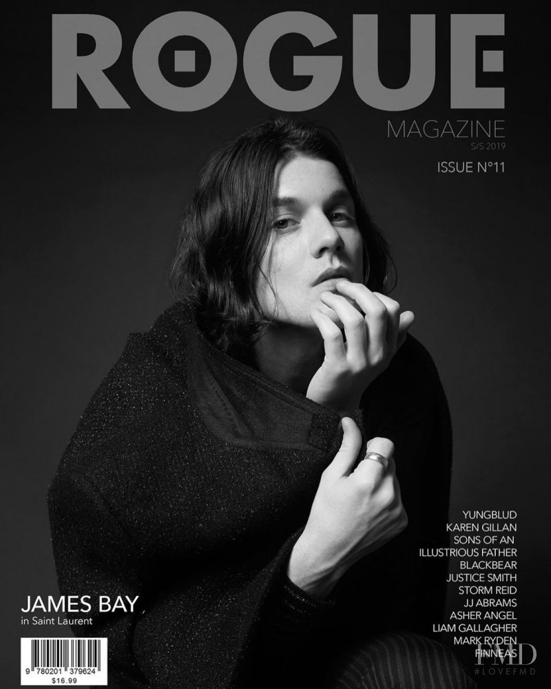 James Bay featured on the Rogue cover from July 2019