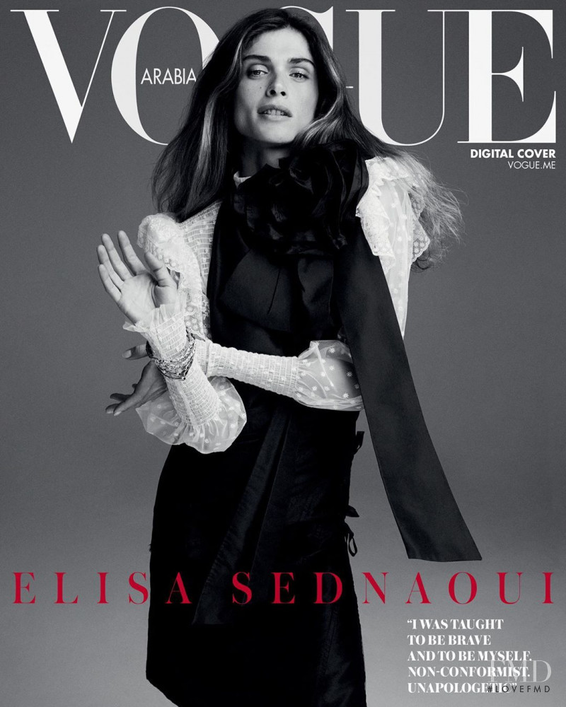 Elisa Sednaoui featured on the Vogue Arabia cover from May 2019