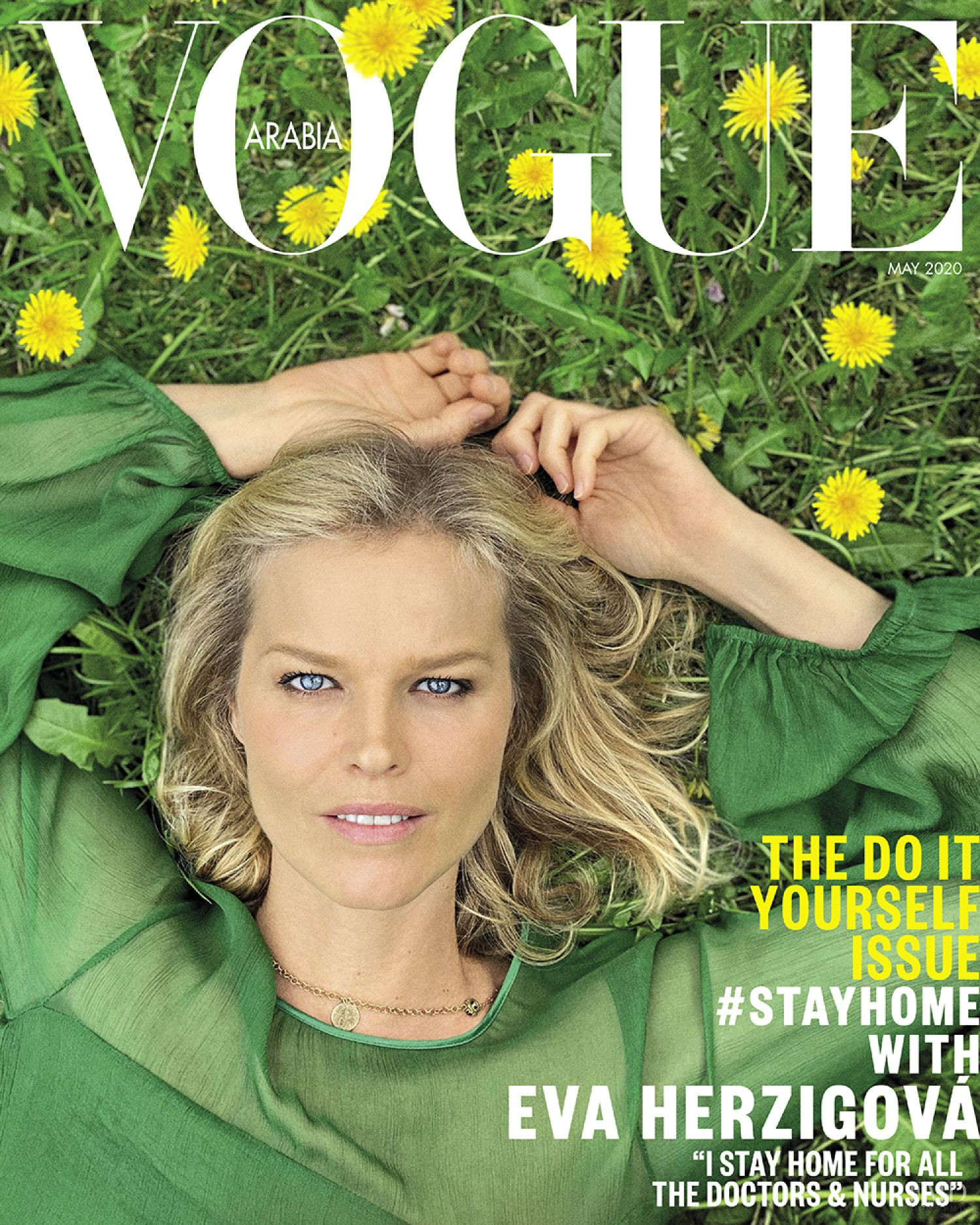 Cover of Vogue Arabia with Eva Herzigova, May 2020 (ID:55842 ...