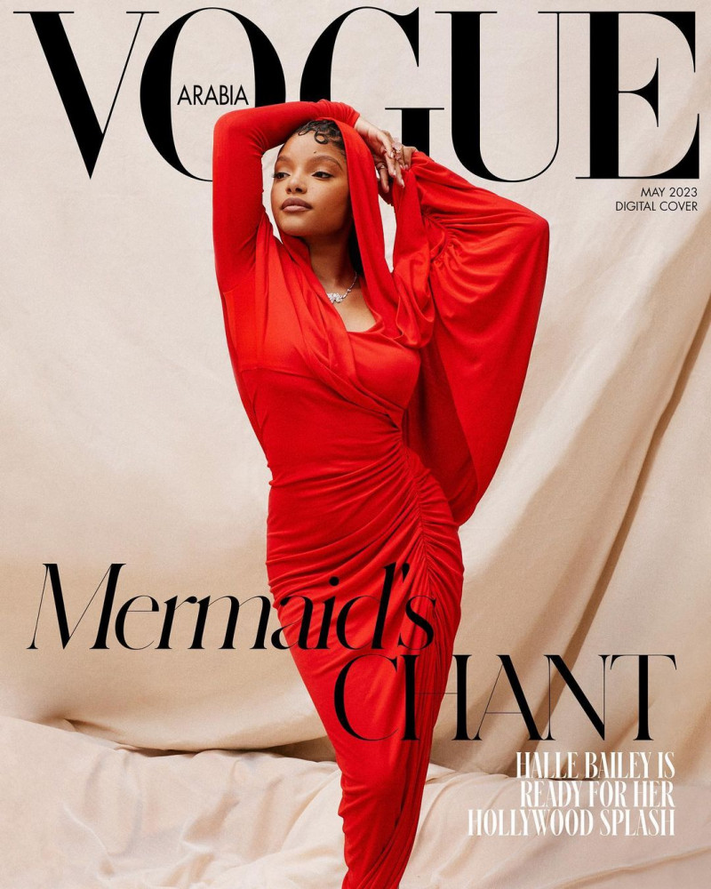 Halle Bailey featured on the Vogue Arabia cover from May 2023
