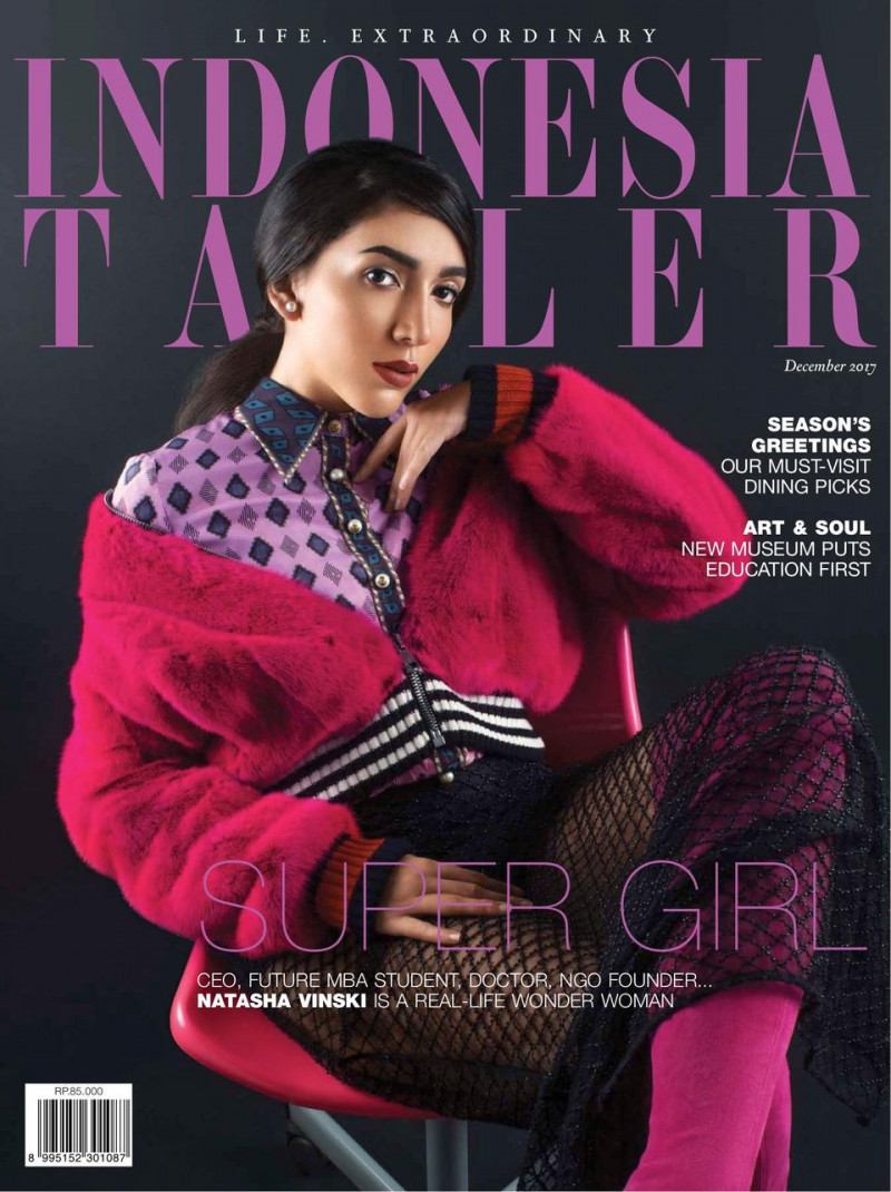  featured on the Indonesia Tatler cover from December 2017