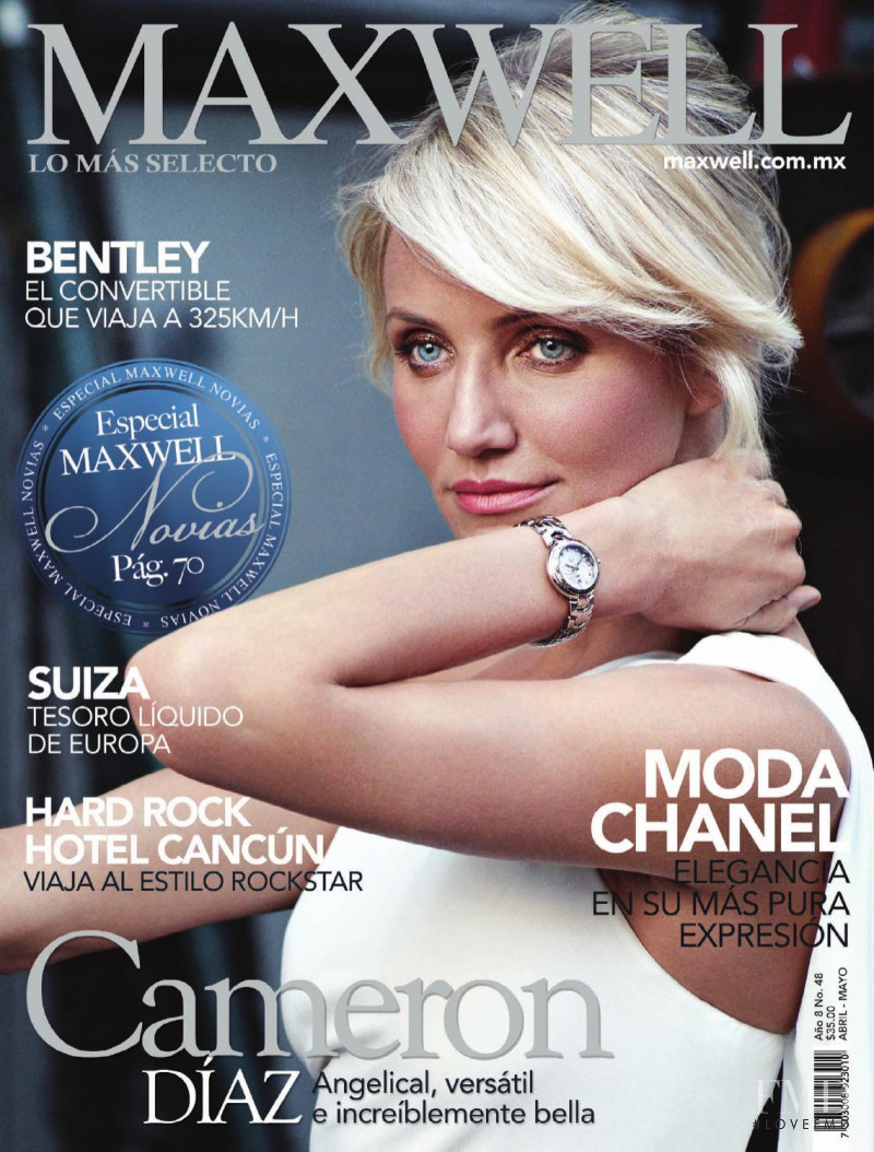 Cameron Diaz  featured on the Maxwell cover from April 2012