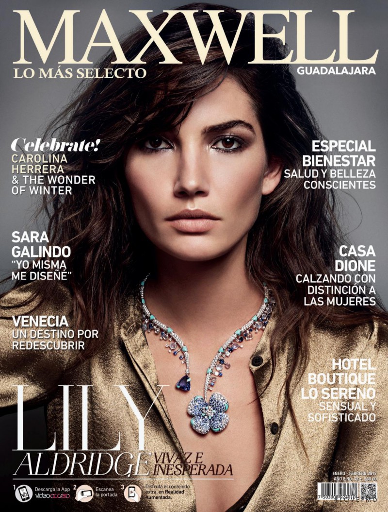 Lily Aldridge featured on the Maxwell cover from December 2016