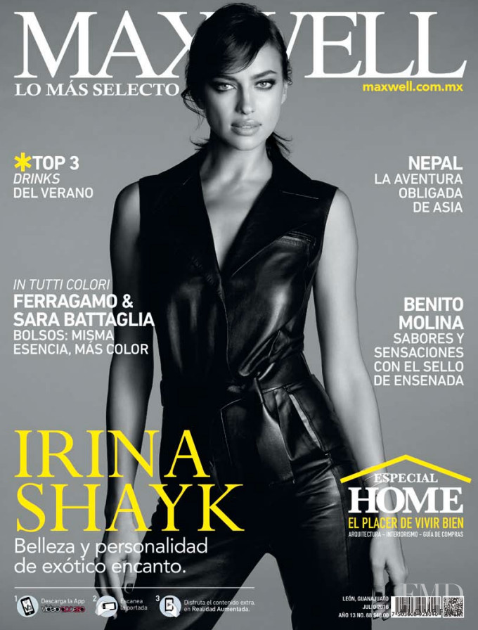 Irina Shayk featured on the Maxwell cover from July 2016