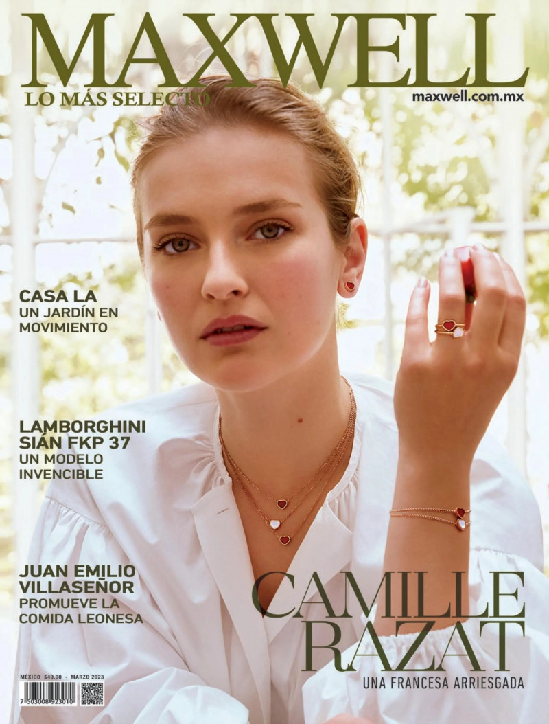 Camille Razat featured on the Maxwell cover from March 2023