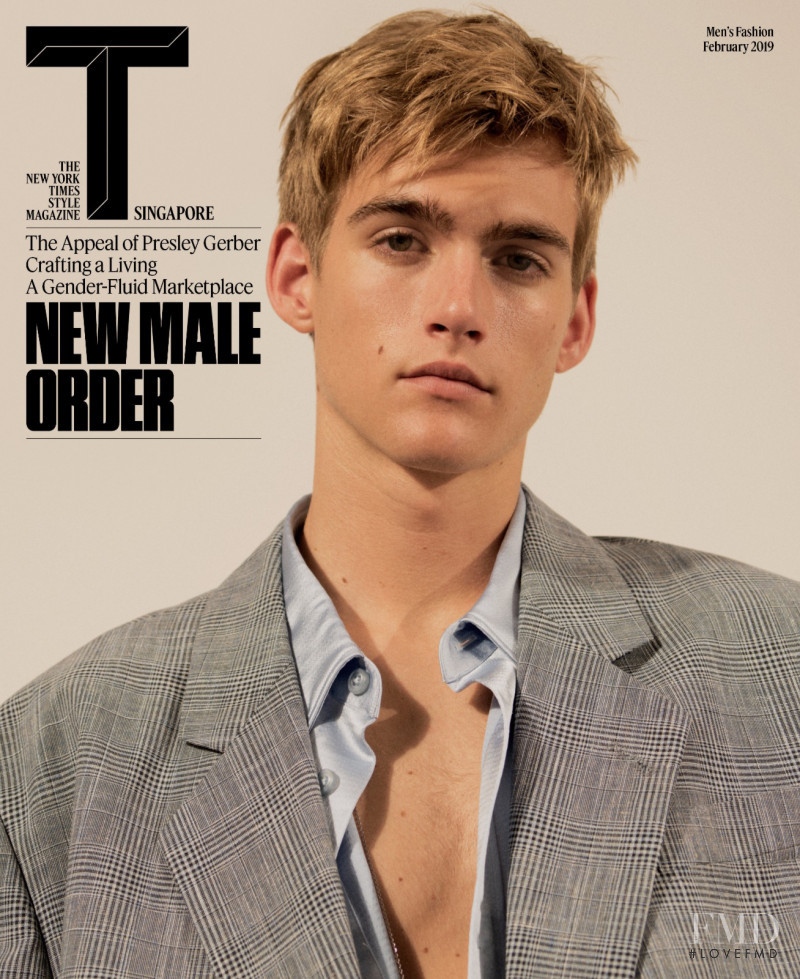 Presley Gerber featured on the T Style Singapore cover from February 2019