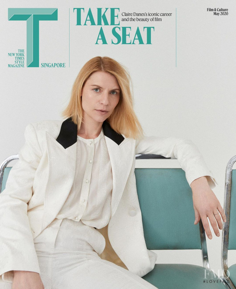 Claire Danes featured on the T Style Singapore cover from May 2020