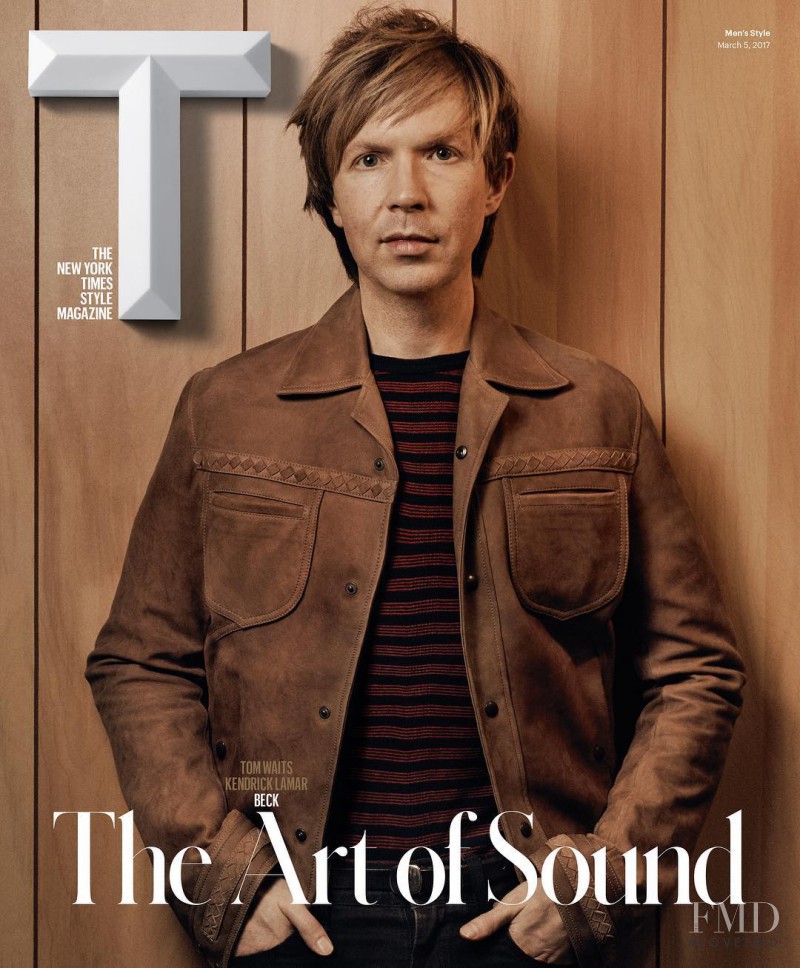 Beck featured on the T Style Men\'s Fashion cover from March 2017
