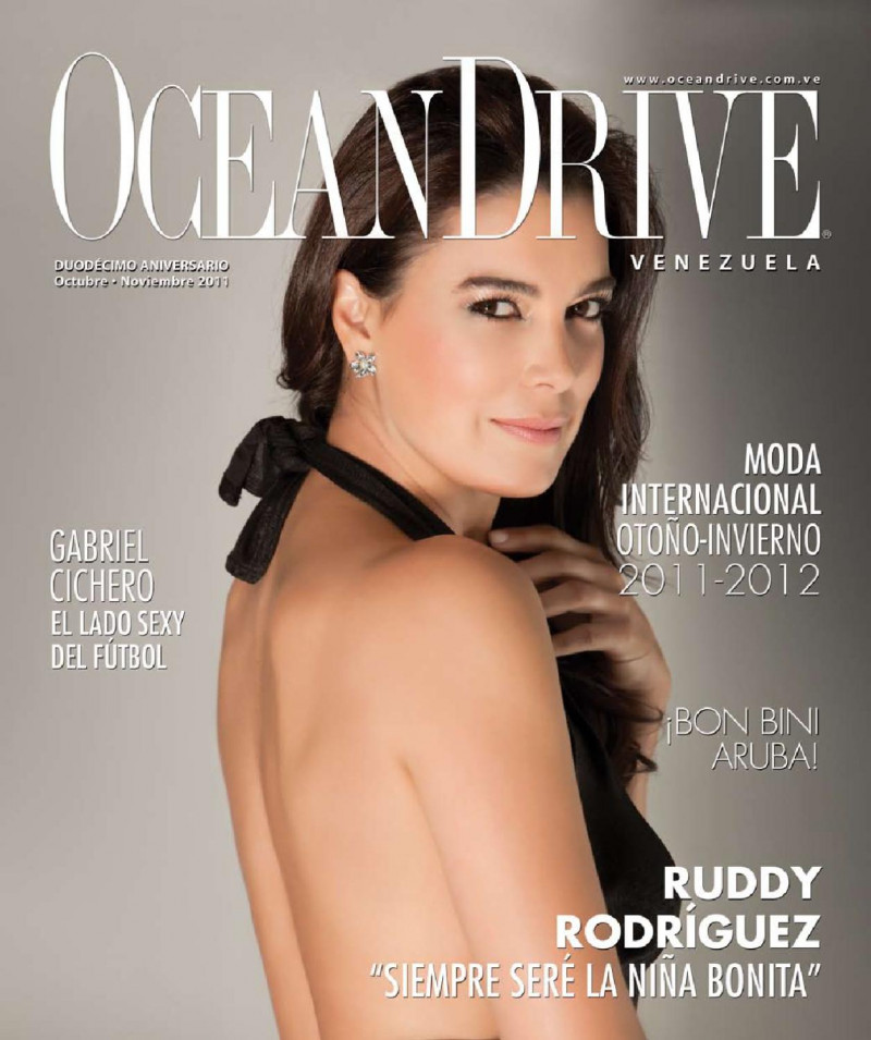 Ruddy Rodriguez featured on the Ocean Drive Venezuela cover from October 2011
