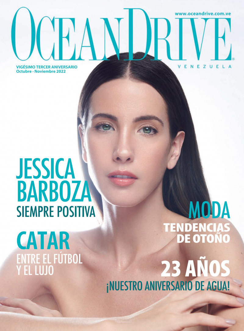 Jessica Barboza featured on the Ocean Drive Venezuela cover from November 2022