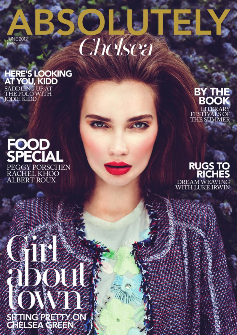 Michaela J featured on the Absolutely cover from June 2012