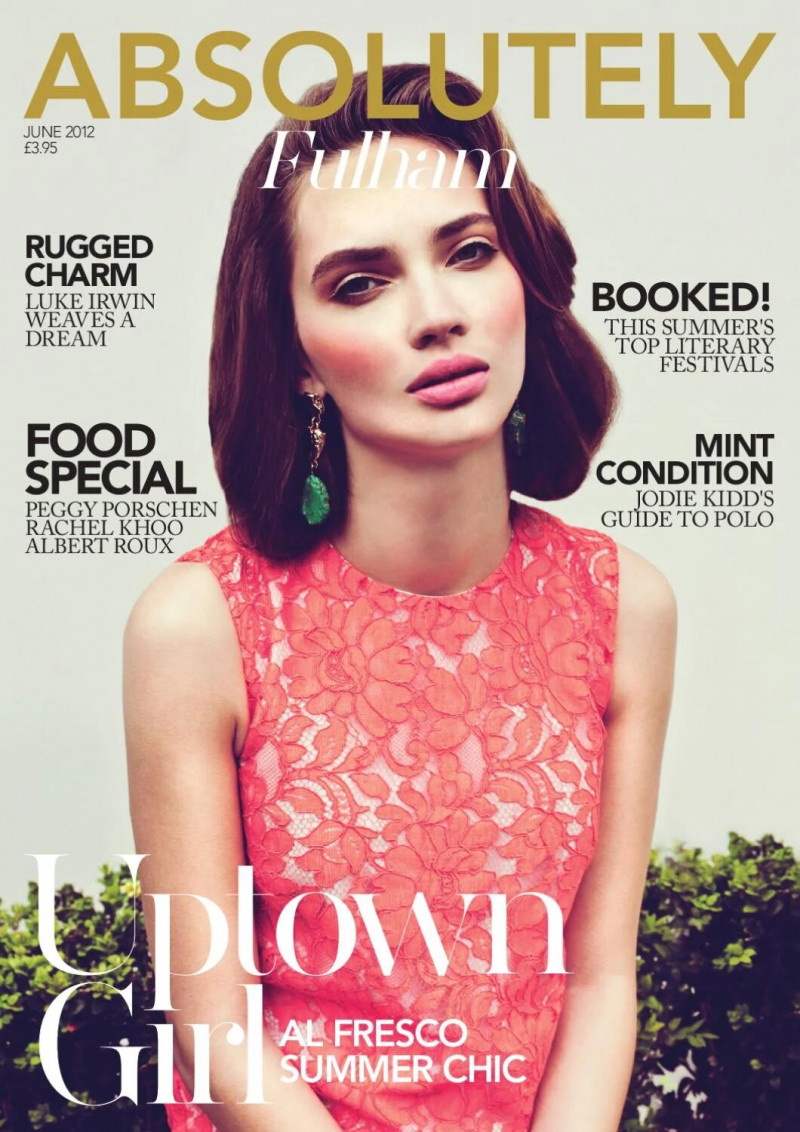 Michaela J. featured on the Absolutely cover from June 2012