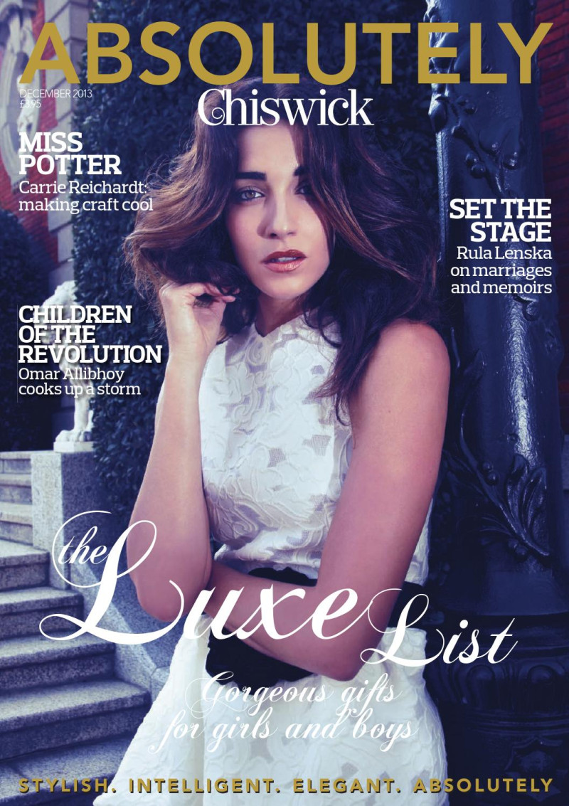 Laura Ojeda featured on the Absolutely cover from December 2013