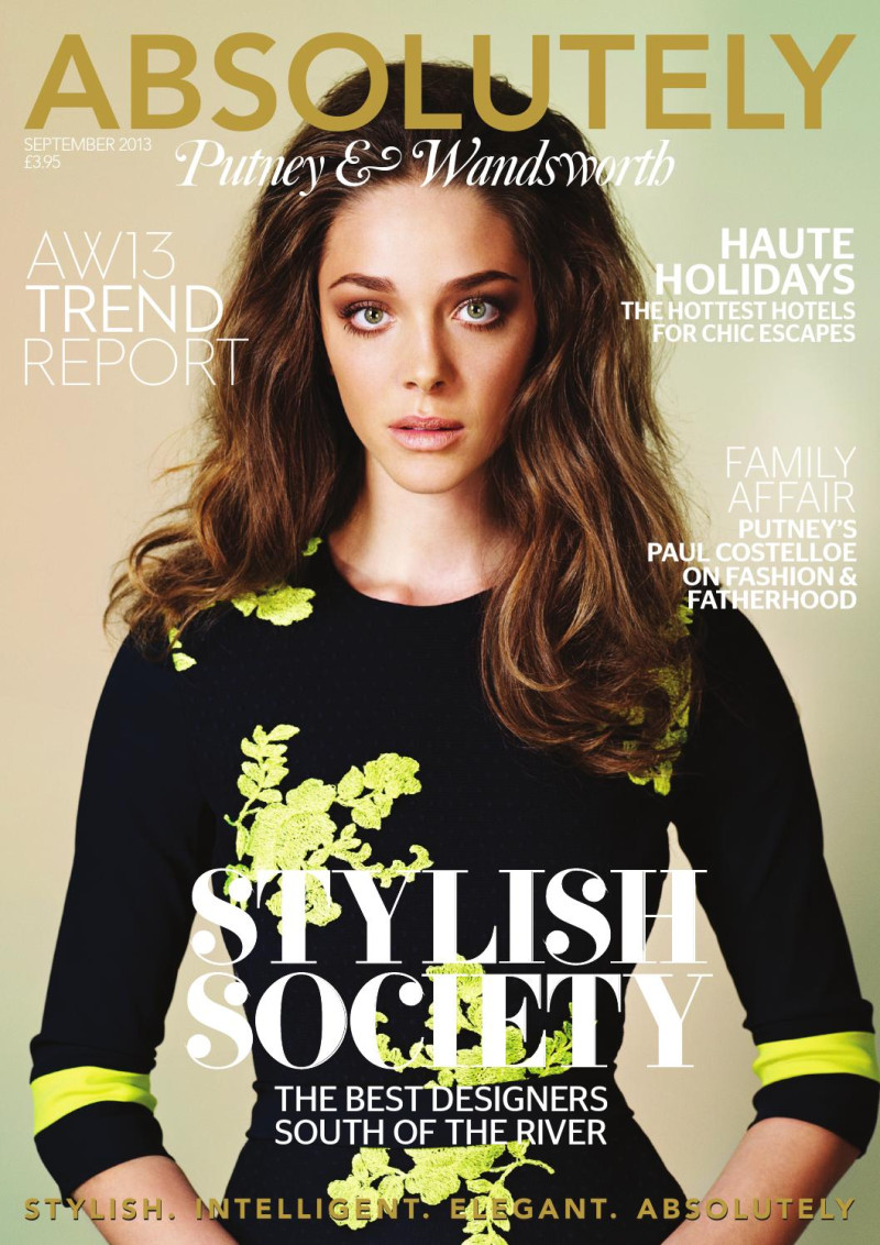 Nathalie featured on the Absolutely cover from September 2013