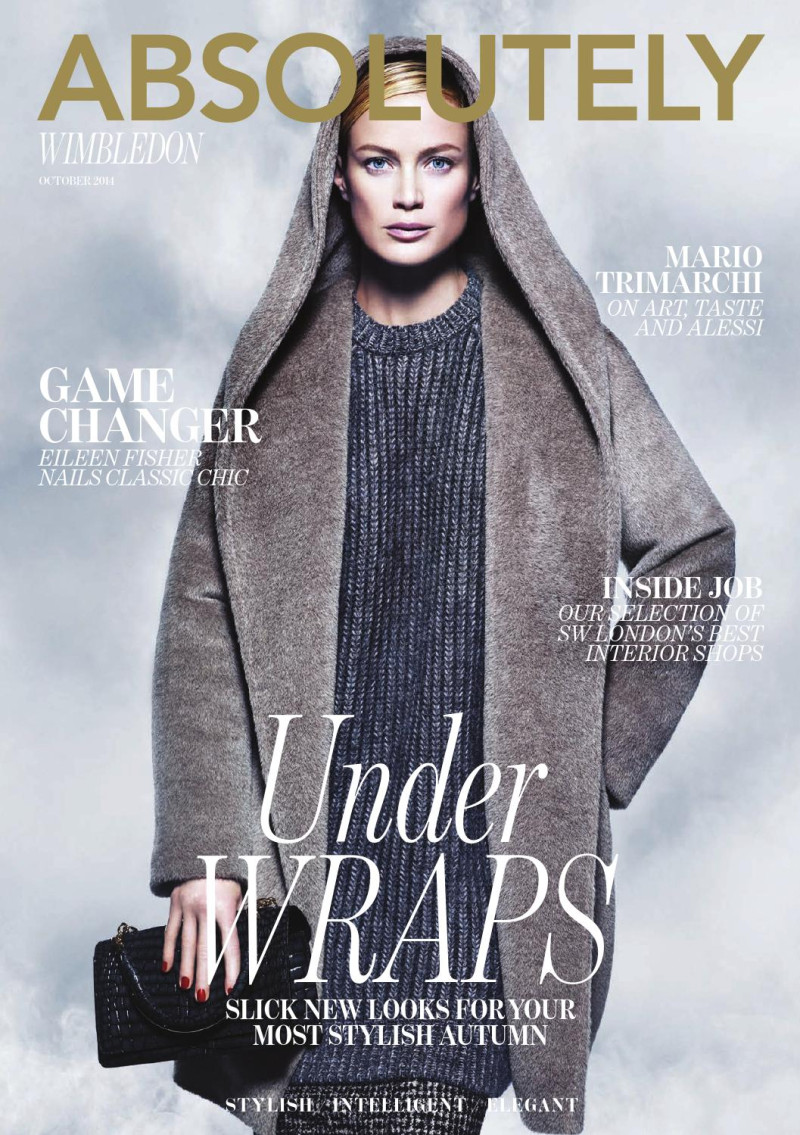Carolyn Murphy featured on the Absolutely cover from October 2014