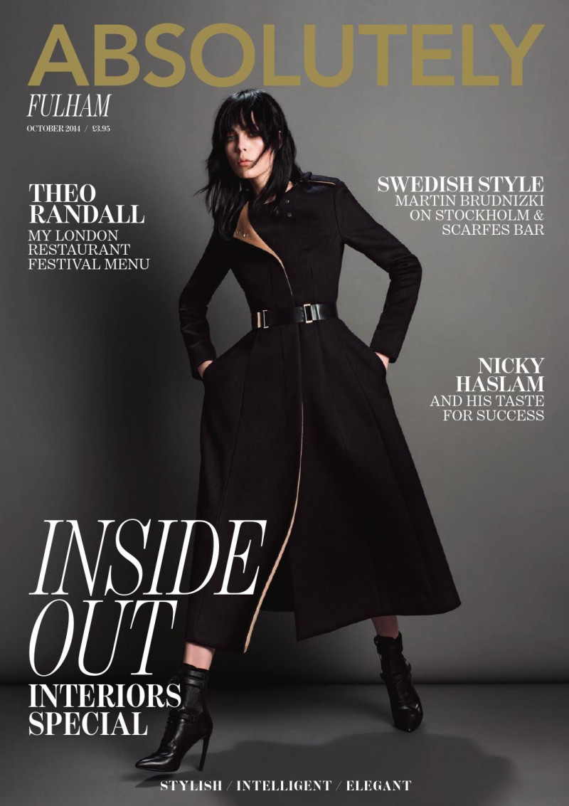 Edie Campbell featured on the Absolutely cover from October 2014